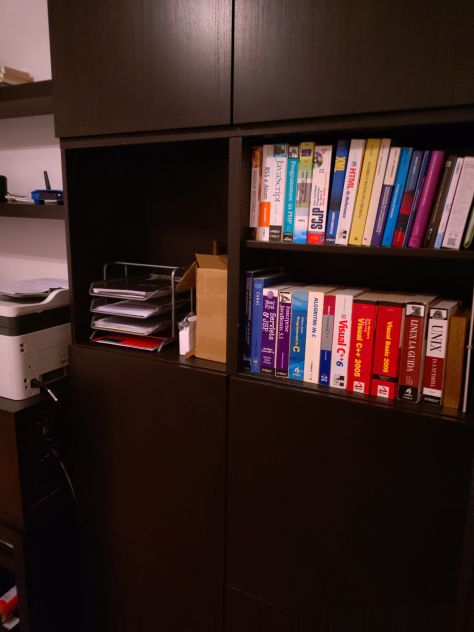 Libreria con ante, Scrivania e Mensole abbinate - Foto 2