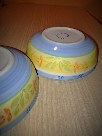 N. 2 Ciotole in ceramica "Vintage" dipinte a mano - Foto 4