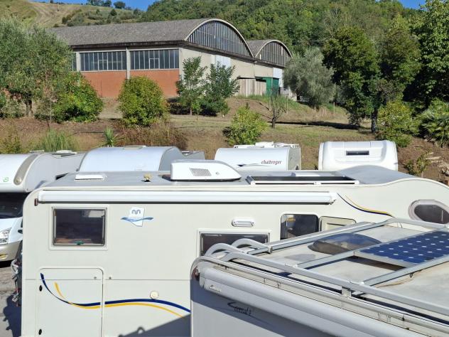 CAMPER MILLER DUCATO MANSARDATO 6 POSTI DINETTE LETTO MATRIMONIALE CLIMATIZZATORE FOTOVOLTAICO GARAGE CAMPEGGIO USATI GENERALI 1782 - Foto 6