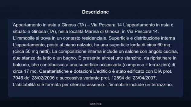 Immobile in asta di 60 m² in vendita a Ginosa - Foto 3