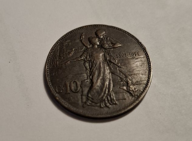 10 centesimi 1911 Cinquantenario - Regno d'Italia -