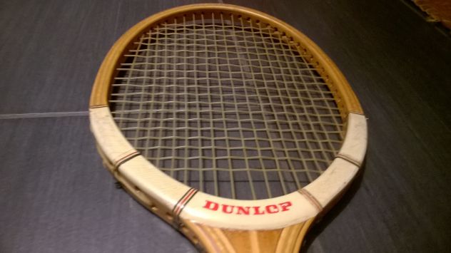 RACCHETTA da TENNIS in legno originale anni '70 - Foto 4