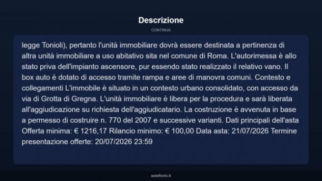 Immobile in asta di 15 m² in vendita a Roma - Foto 6