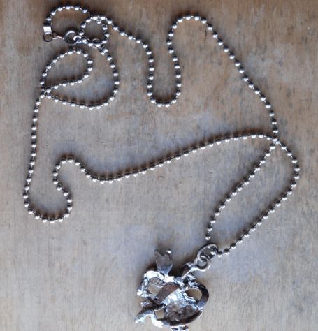 COLLANA IN ACCIAIO INOX BIGIOTTERIA - love you - - Foto 2