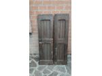scuri in legno massello/porta in noce blindata/finestre cornice in alluminio