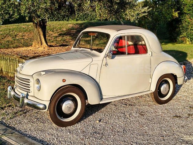Fiat Topolino C 1952 | GRIGIO CHIARO INTERNI NERI E ROSSI TARGHE NERE ORIGINALI