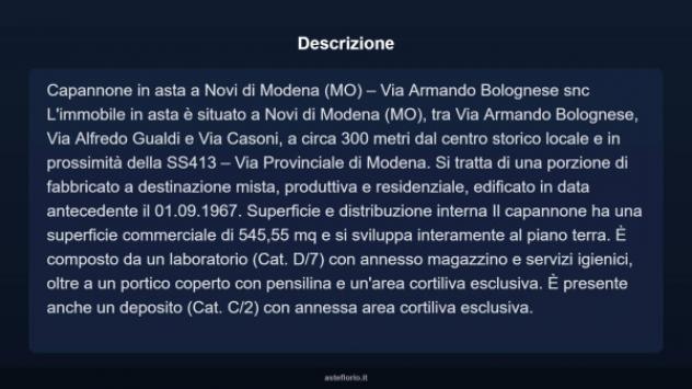 Immobile in asta di 545 m² in vendita a Novi di Modena - Foto 9