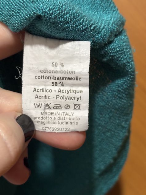 UN MAGLIONE/MAGLIONCINO IN OTTIME CONDIZIONI DONNA MARCA”BATUFFOLO”MADE IN ITALY - Foto 7