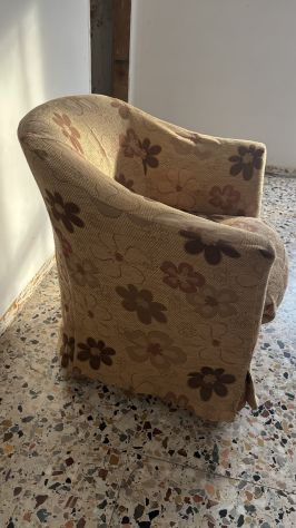 Poltrona beige fantasia floreale - Foto 2