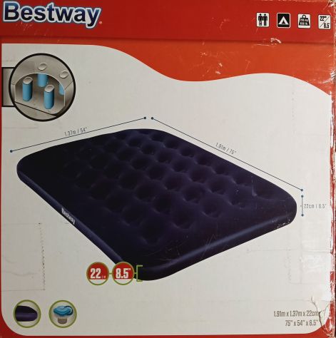 Materasso matrimoniale gonfiabile Bestway 191x157x22 cm - Foto 2