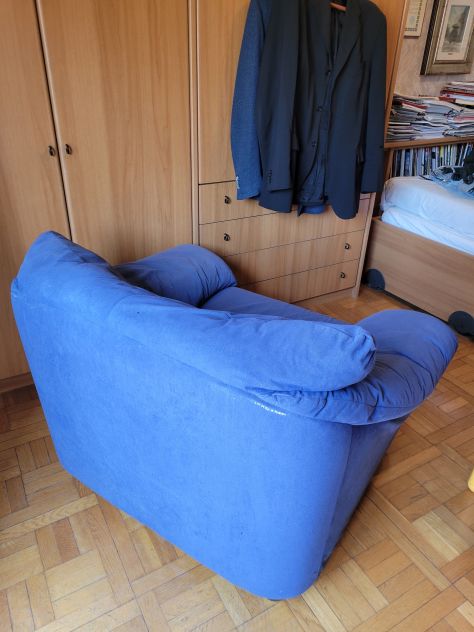 Poltrona blu per camera da letto - Foto 2