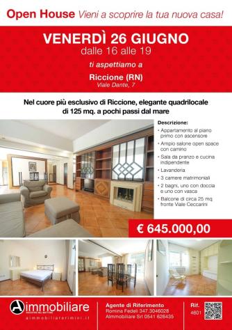 Quadrilocale in vendita a Riccione