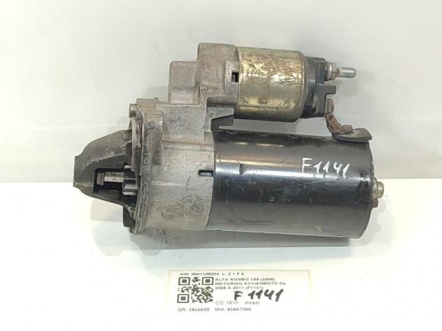MOTORINO D' AVVIAMENTO ALFA ROMEO 159 Berlina Serie (939_) 0001108234 939A7000 diesel 1910 (0511)
