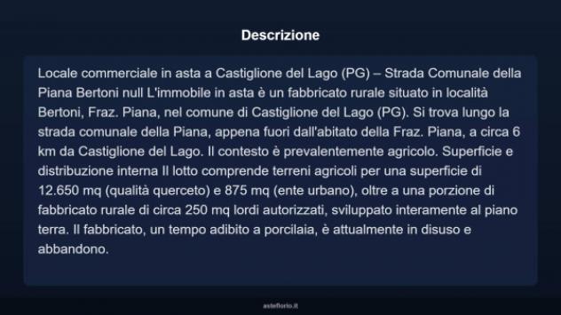 Immobile in asta di 250 m² in vendita a Castiglione del Lago - Foto 10