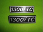 Scritte loghi targhette fiancate posteriori Fiat 131 1300 TC SUPERMIRAFIORI