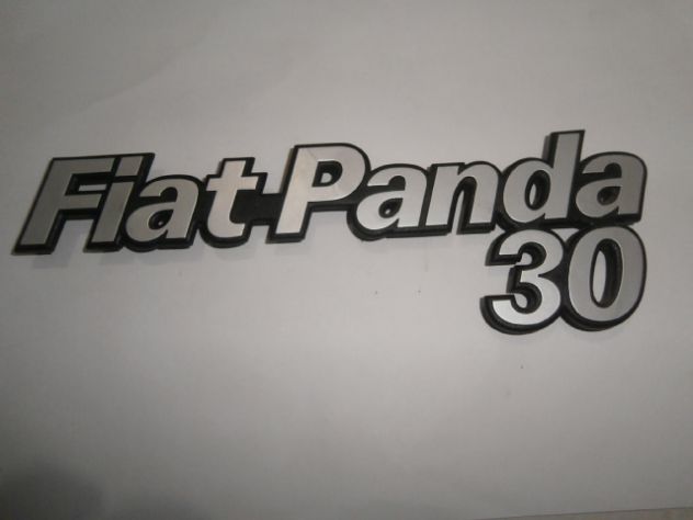 Scritta logo targhetta portellone posteriore Fiat panda 30 REAR PLATE FIAT PANDA