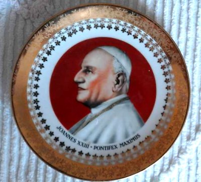 Piattino con immagine sacra anni 50
