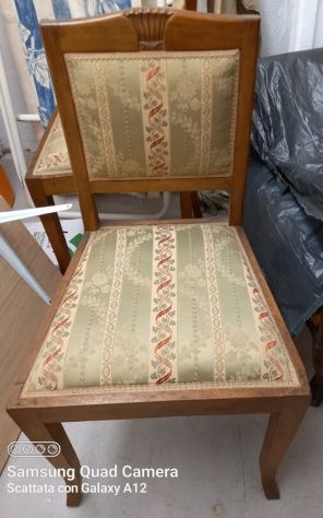 2 sedie vintage in legno imbottite – zona Savona - Foto 3