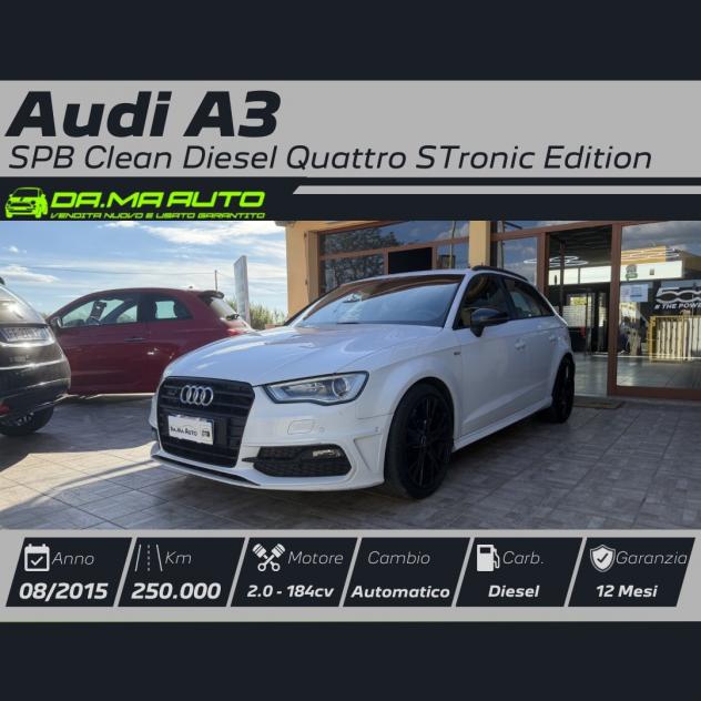 Audi A3 SPB 2.0 TDI 184 CV clean diesel quattro S tronic edition