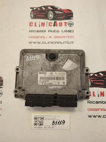 CENTRALINA MOTORE FIAT Stilo Berlina 5P 55191209 0281011553 192A1000 diesel 1910 (0110)