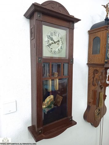 176305 Antico orologio a pendolo Vienna - Foto 6