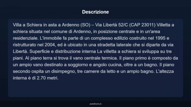 Immobile in asta di 129 m² con più di 5 locali e box auto doppio in vendita a Ardenno - Foto 4