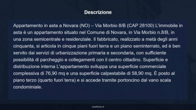 Immobile in asta di 76 m², box auto in vendita a Novara - Foto 16