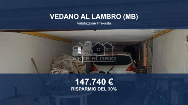 Immobile in asta di 88 m², box auto doppio in vendita a Vedano al Lambro