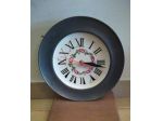 Orologio dipinto a mano cornice in peltro