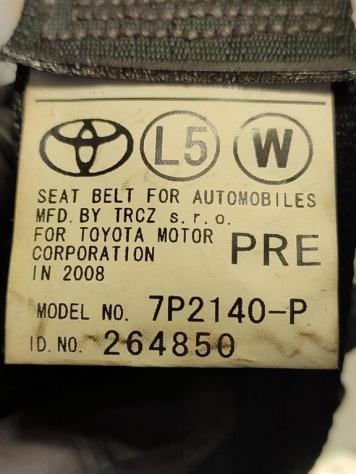 CINTURA DI SICUREZZA ANTERIORE SINISTRA TOYOTA Corolla Verso 2° Serie 7P2140-P 2ADFHV (0409) - Foto 3