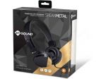 Mysound Speak Metal cuffia on ear+microfono e tasto di risposta colore nero nuov