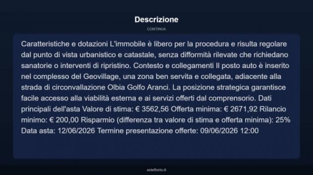 Immobile in asta di 13 m² in vendita a Olbia - Foto 5