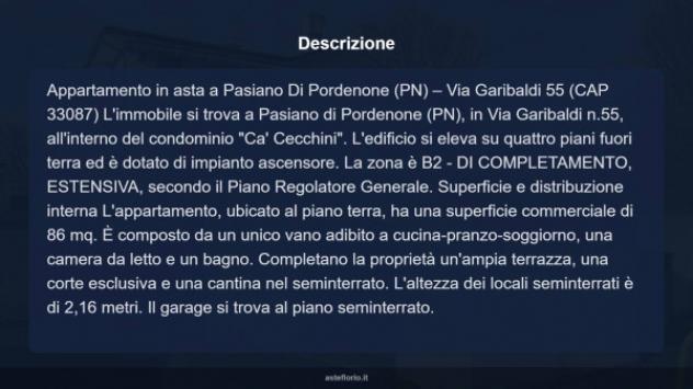 Immobile in asta di 86 m², box auto in vendita a Pasiano di Pordenone - Foto 14