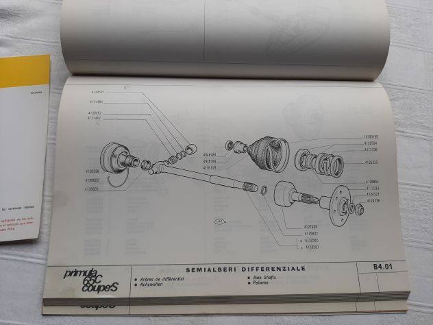 AUTOBIANCHI PRIMULA 65C/COUPE' S CATALOGO PARTI DI RICAMBIO ORIGINALE - Foto 6