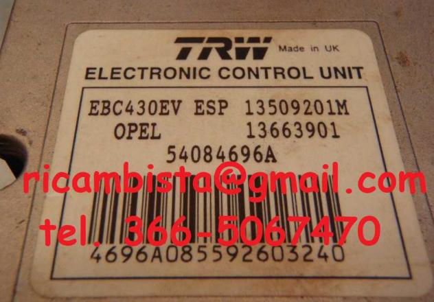 13509201M Opel Vectra gruppo ABS pompa - Foto 2