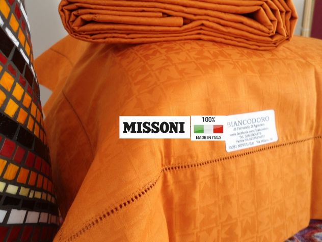 Trapunte Missoni Ricamate e lenzuola in raso di fiandra . - Foto 7