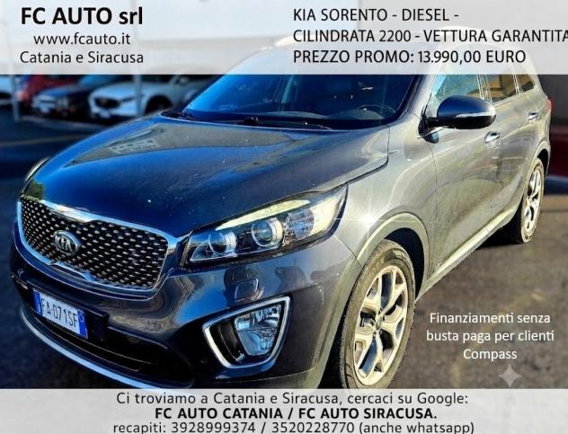 KIA SORENTO 2.2 CRDi 200 CV 2015 STRAFULL OPTIONAL CONDIZIONI ECCELLENTI
