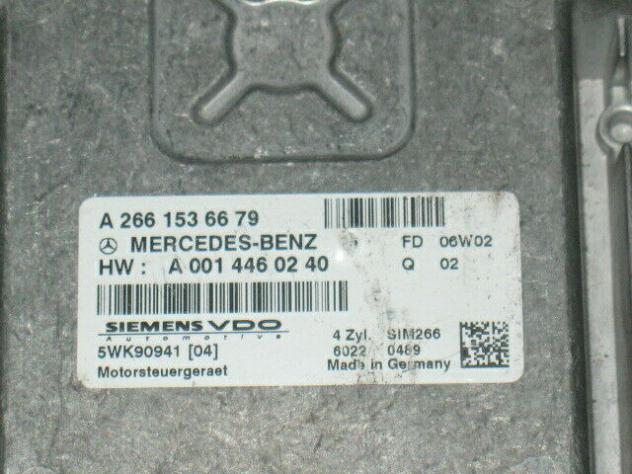 A2661536679 ECU CENTRALINA MERCEDES A2661536679 A0014460240 5WK90941 SIM266 - Foto 2