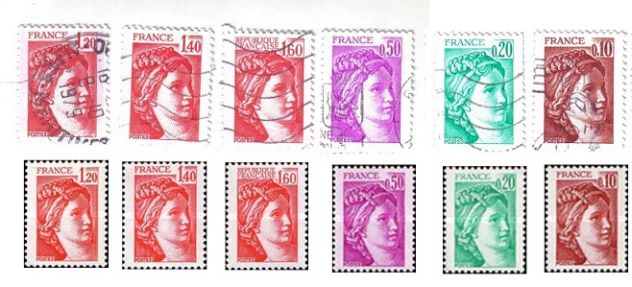 A136 - RARA VARITA' DI FRANCOBOLLI FRANCESI