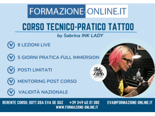 CORSO DI TATUAGGIO TECNICO-PRATICO con Sabrina INK LADY - RIMINI