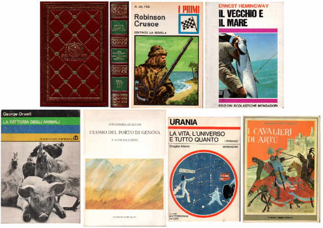 Libri di narrativa varia (7pz)
