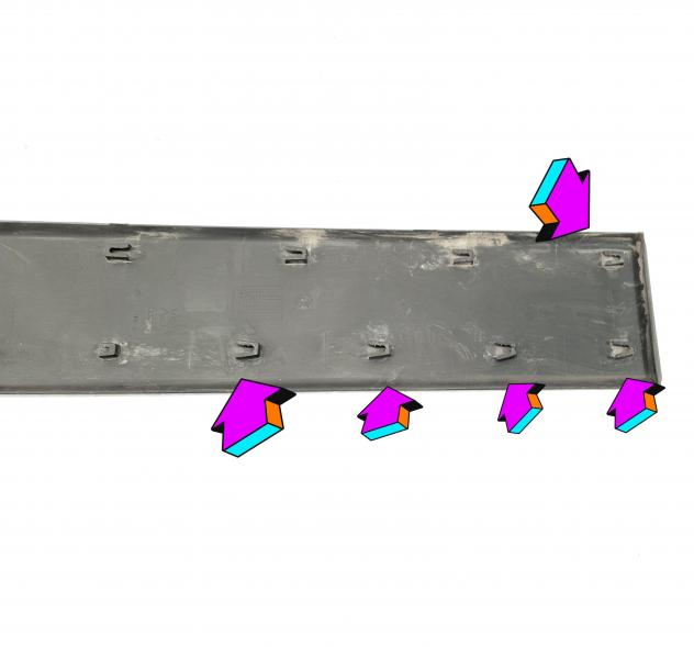 MODANATURA ESTERNA LATERALE SX CITROEN Jumper Furgone 3° Serie 1307165070 4HU (P22DTE) Diesel 2200 (0614) - Foto 6