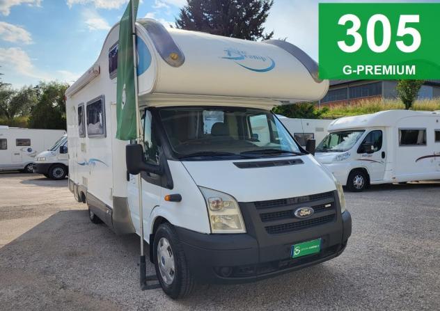 CAMPER BLUCAMP FORD MANSARDATO 7 POSTI DOPPIA DINETTE GENERALI CAMPER