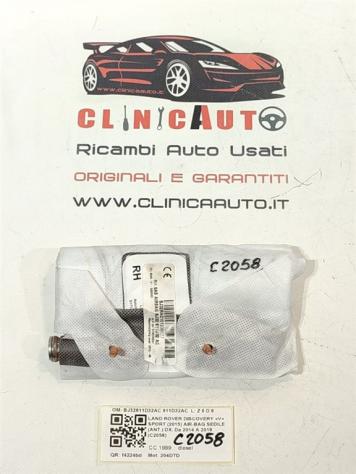 AIRBAG SEDILE DESTRO LAND ROVER Discovery Sport (L550) BJ32611D32AC 611D32AC 204DTD (1418) - Foto 2
