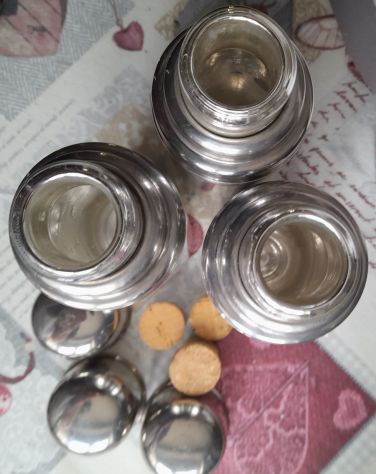 Thermos tre bottiglie con custodia pelle vintage - Foto 3