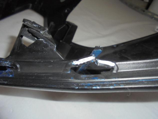 BMW K 1200 R 46637695491 CUPOLINO COVER FARO ANTERIORE K43 04 - 16 FRONT TRIMP PANEL DANNEGGIATA VEDI FOTO - Foto 3