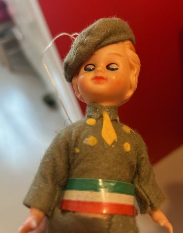 Bambolina vestito militare, vintage - Foto 2