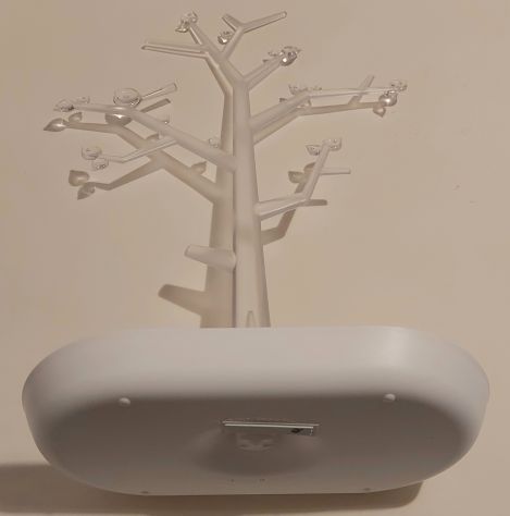 Albero portagioie KOZIOL base bianca svuota tasche e fusto trasparente - Foto 5