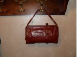 Borsetta in pelle marrone