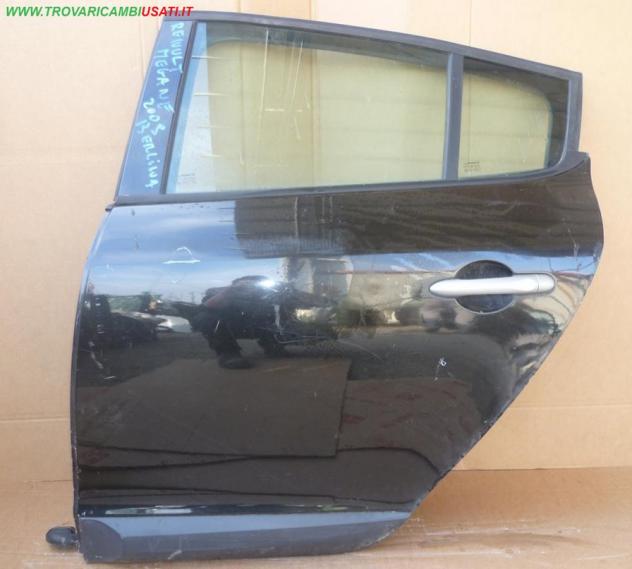 PORTA POST.S. NERO MET CON ALZ  Carrozzeria  Lamierati esterni  Porte  Porta post. sx. RENAULT - MEGANE 5P - 01-11-2008 - 01-04-2012